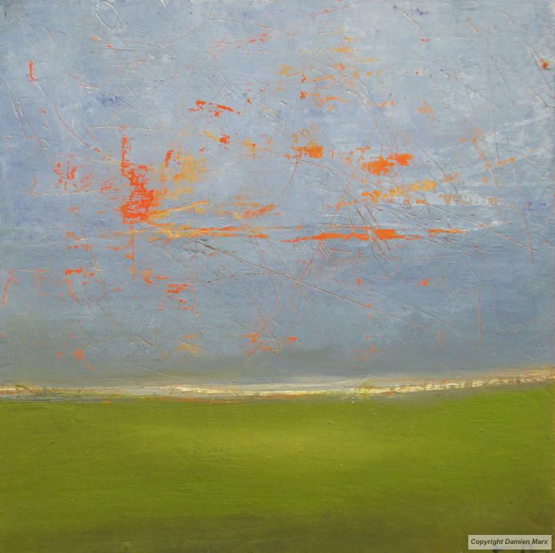 Tableau peinture contemporaine,tableau abstrait 2,abstraction,huile,vert