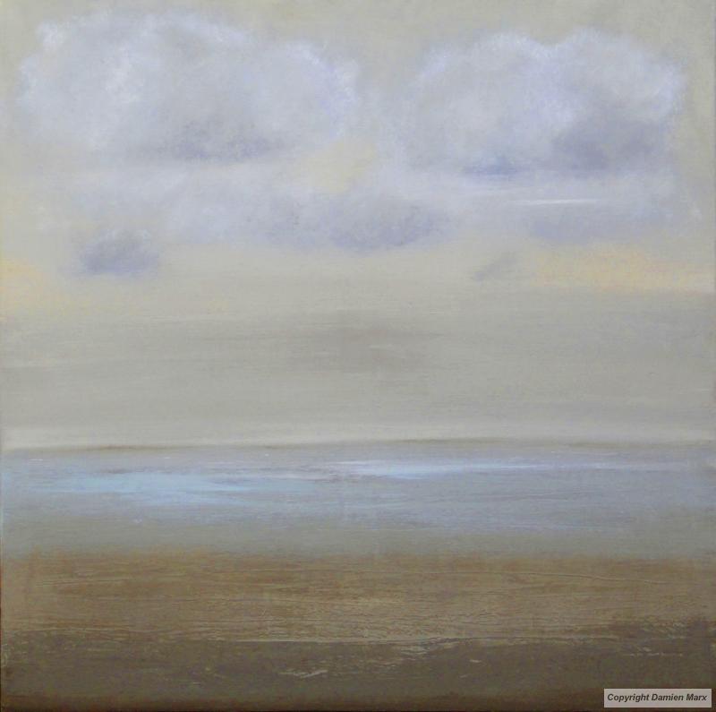 Tableau peinture contemporaine,Paysage abstrait,,huile,marron