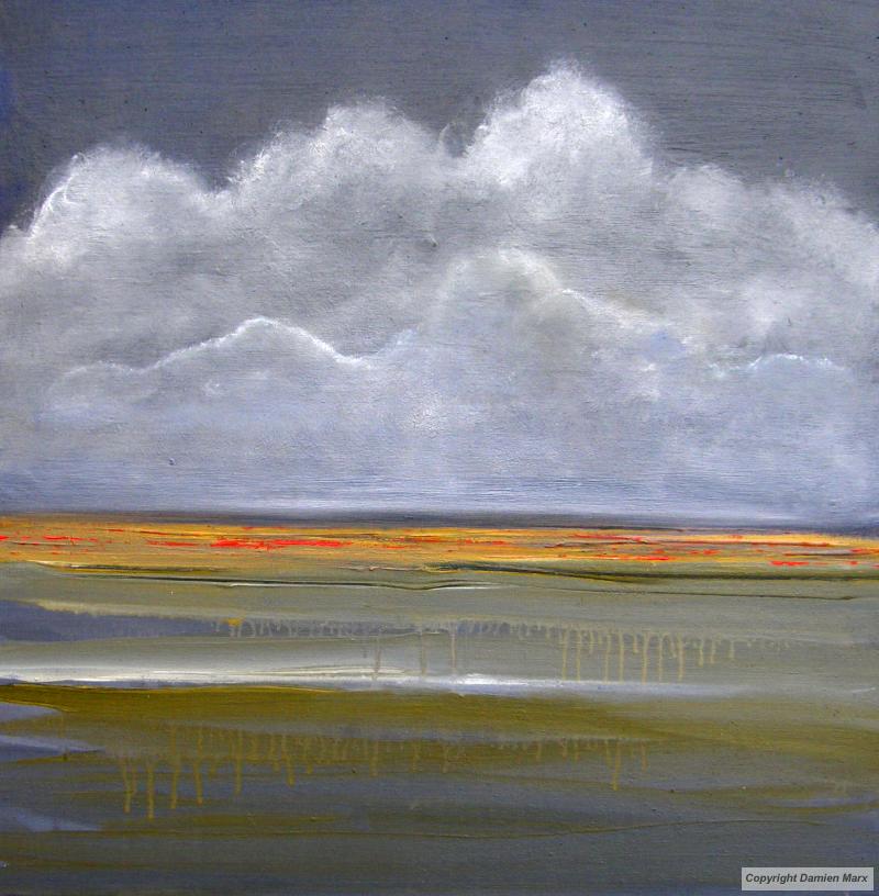Tableau peinture contemporaine,Paysage abstrait,,acrylique,gris