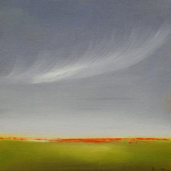 Tableau peinture contemporaine,tableau abstrait 1,,huile,vert