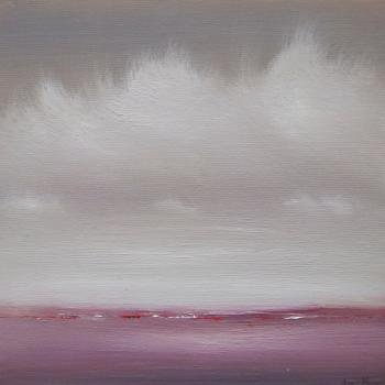 Tableau peinture contemporaine,tableau contemporain 7,immensité, étendue, imaginaire,Huile,gris